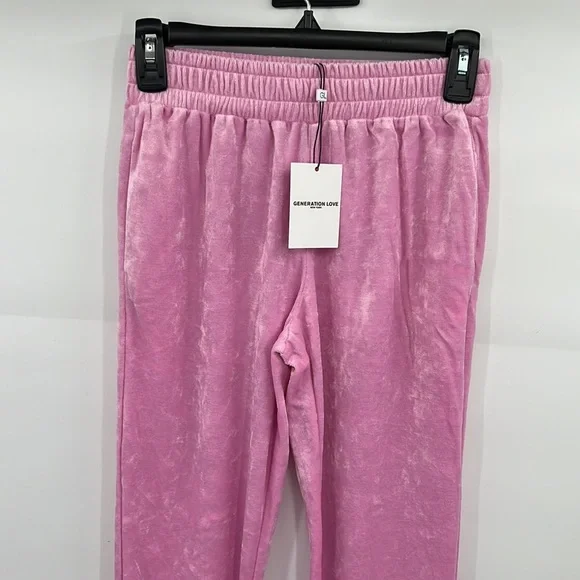 🆕Generation Love Bubblegum Pink Soft Ivy Joggers Loungers Track Choose Love - Picture 3 of 12